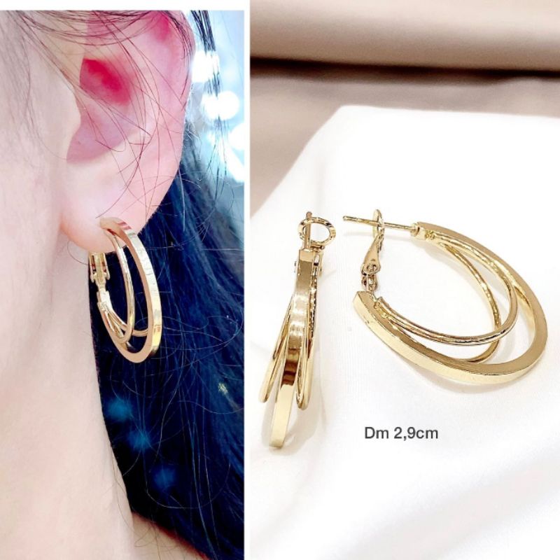 Sale Promo Anting Fashion Import mata kilau tidak luntur 973