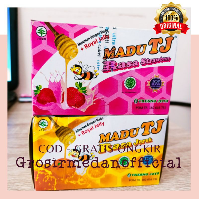 COD - MADU TJ SACHET RASA STRAWBERY DAN RASA JERUK