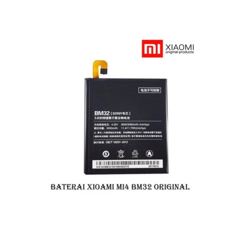 BATERAI BATRE BATTERY BATU HP XIAOMI Mi4 BM32 ORIGINAL 99%