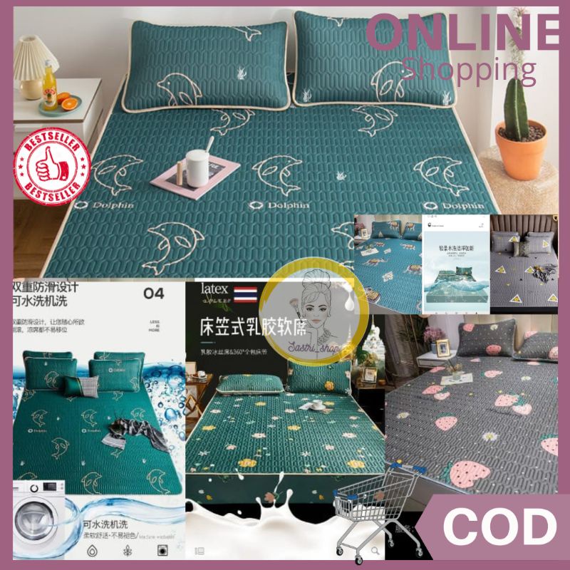 Sprei Seprei Latex Ice Silk Premium Import