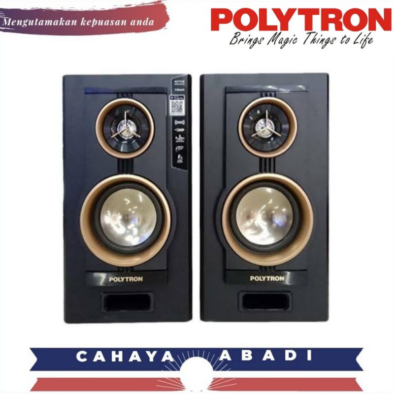 SPEAKER AKTIF POLYTRON PAS-22 GA / PAS 22 / PAS 22 GA [ BLUETOOTH / AUX / USB / KARAOKE ] 100% ORI