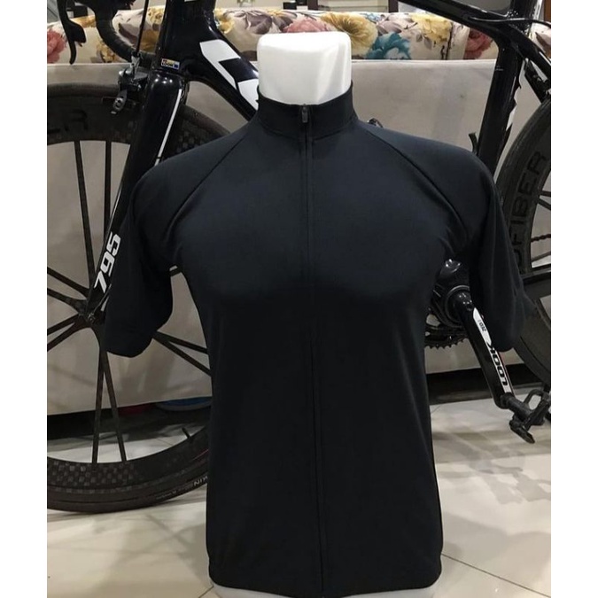 Jersey Sepeda Lengan Pendek Polos Warna Suka-Suka