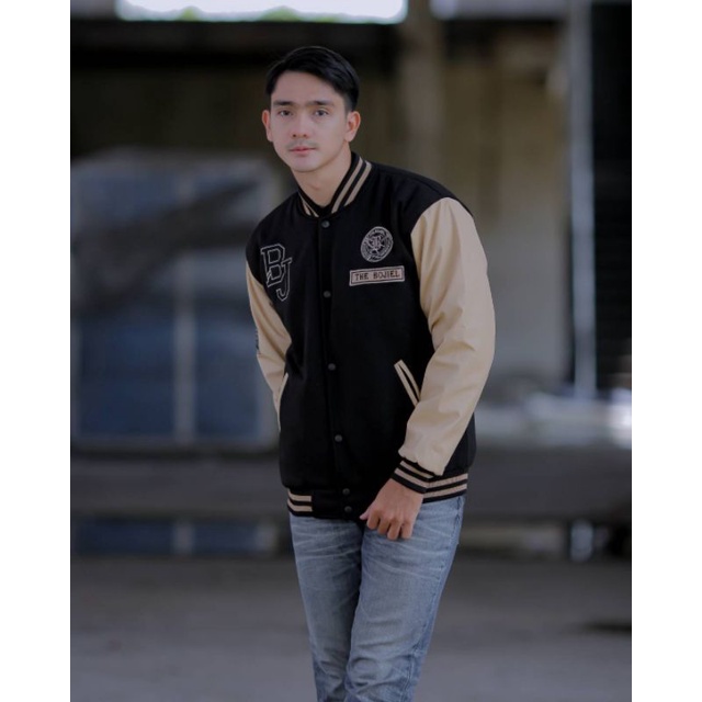 Jaket varsity kombinasi leather/varsity Baseball /varsity kombinasi kulit/jaket baseball /jaket vars