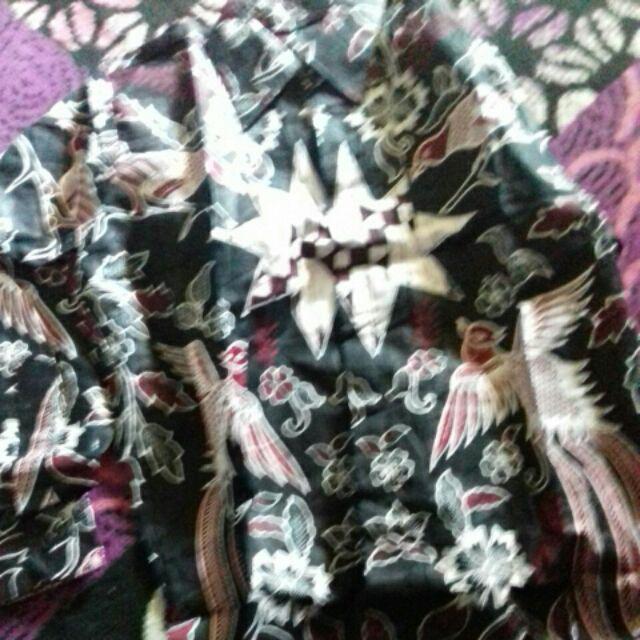 Asifa Batik Hrb026 Kenongo Kemeja Tosca Pendek Pekalongan Padi M L Xl Sogan Tulis Halus Kemeja Batik