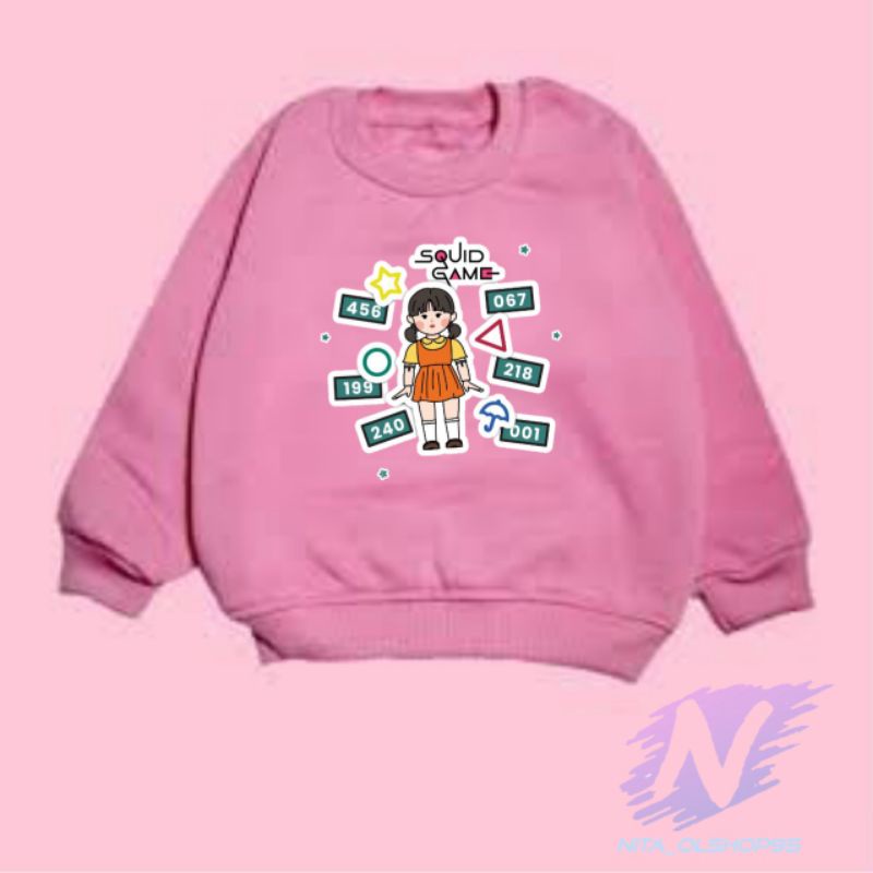 crewneck anak squid game sweater Hoodie squid game