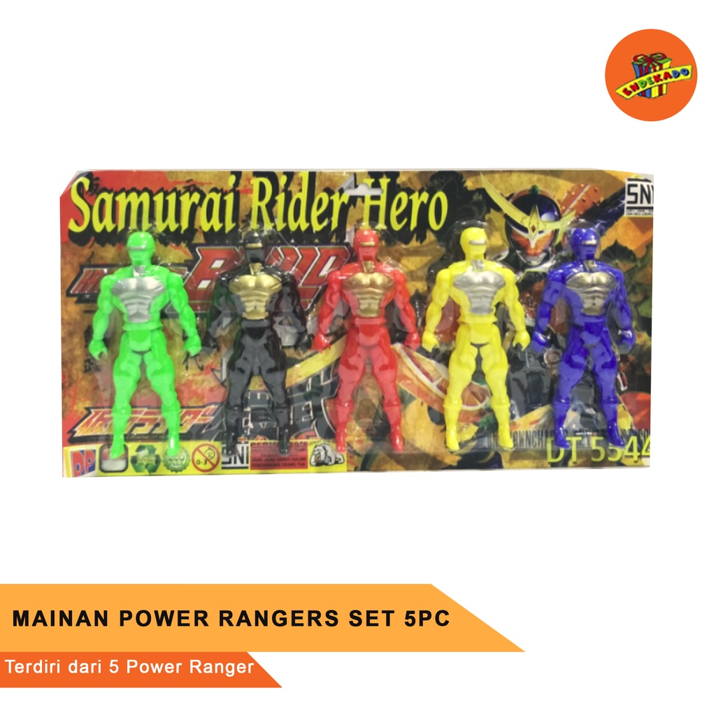 MAINAN POWER RANGERS SET 5pc