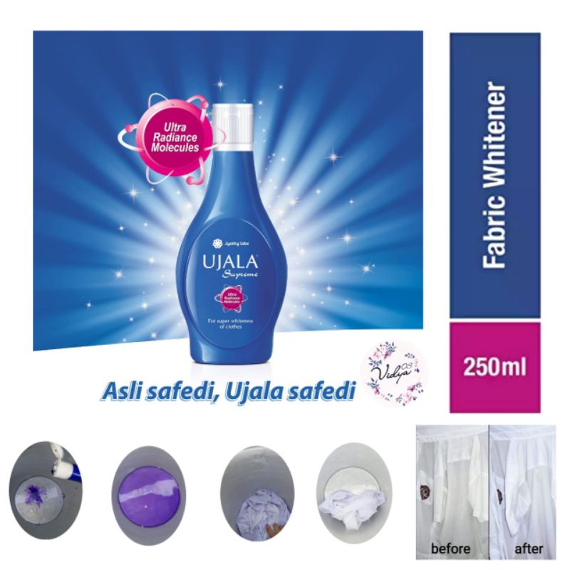 Ujala Supreme 250 ml pemutih pakaian Blau cair