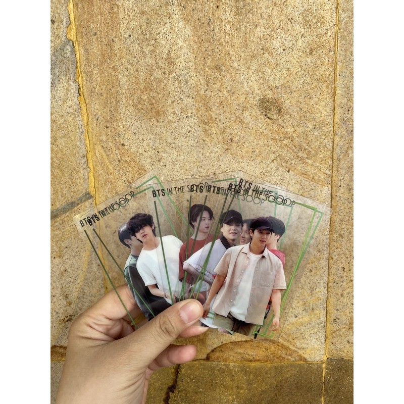 BTS TRANSPARENT / CLEAR PHOTOCARD IN THE SOOP