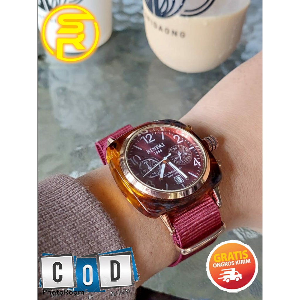 COD - JAM TANGAN KOREA PRIA &amp; WANITA MEWAH CASUAL ELEGANT KEKINIAN (TANGGAL AKTIF)