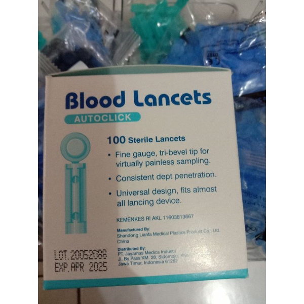 Blood Lancets 100 sterile lancets
