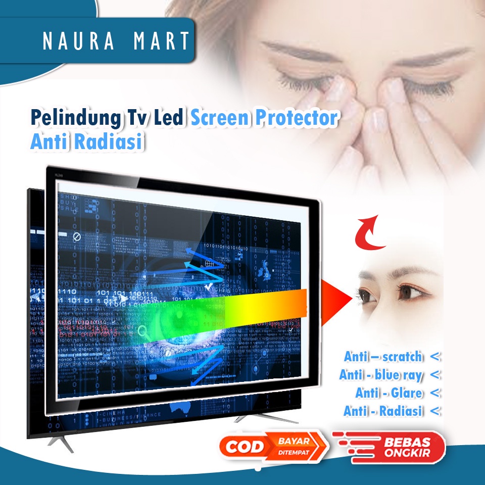 Pelindung Tv Anti Radiasi Led 43 Inch Screen Protector  anti gores anti glare