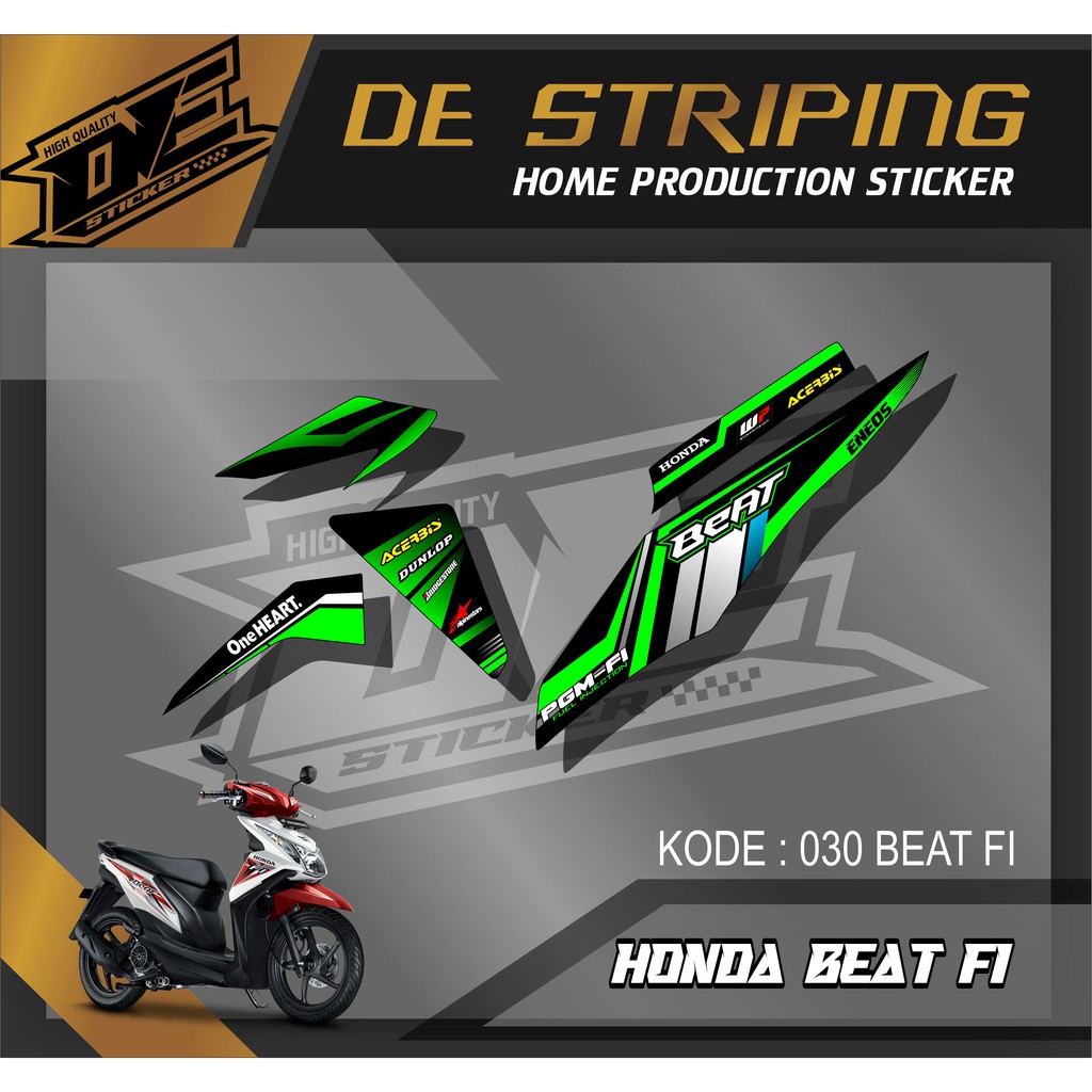 030 BEAT Striping Beat Fi - Striping Honda Beat Fi  Sticker Motor - Aksesoris Motor - For Honda Beat