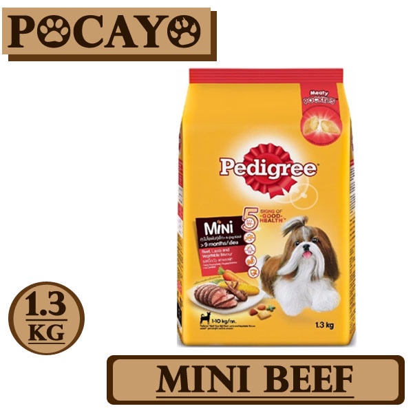 Pedigree Mini Beef 1.3kg (Grab/Gosend)