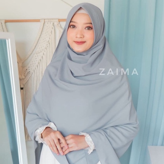 Pashmina Instan Pad Ped Jumbo Syar'i Lebar Tebal Panjang Diamond Crepe