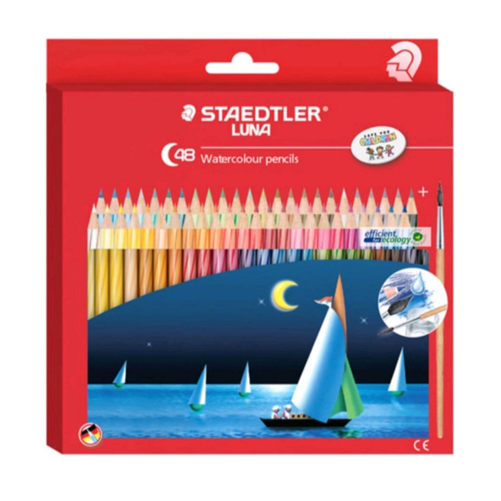 Gramedia Yogya - Staedtler Luna Aquarel Panjang Pensil Warna 137 10 C48 Isi 48 Pcs / Kurnia Agung