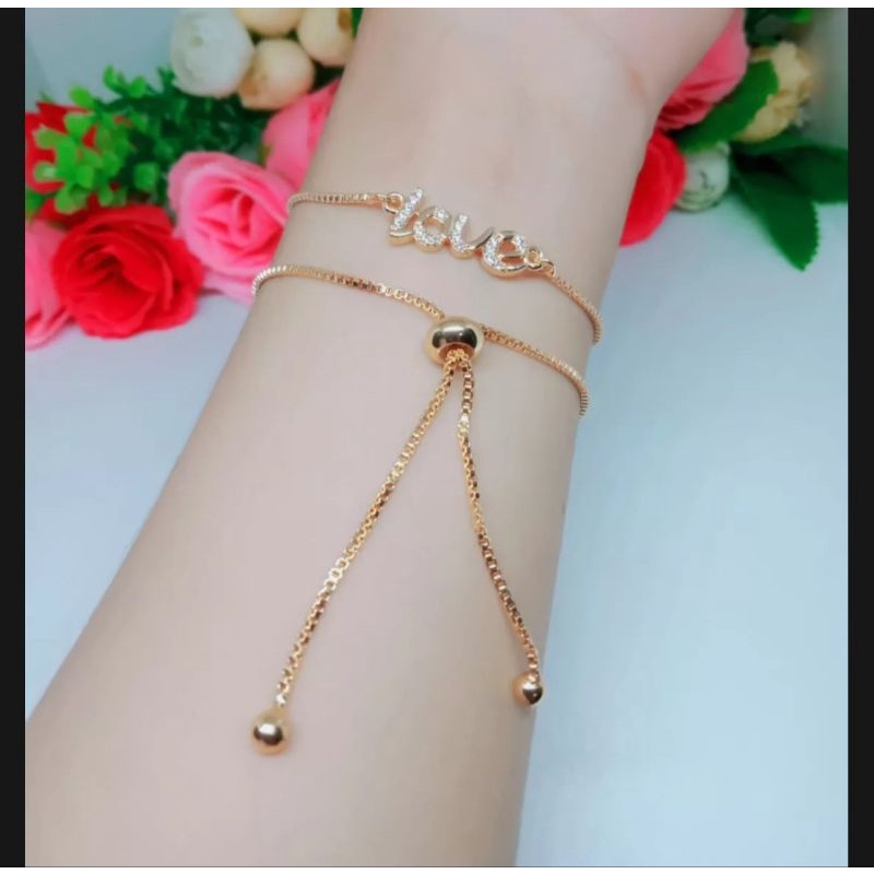 Cod...gelang tangan motif serut love sangat cantik