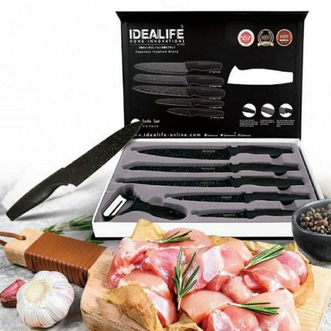 Buruan Beli] Pisau Set Keramik Stainless Stell - Idealife Il-160 Anti Bau & Karat