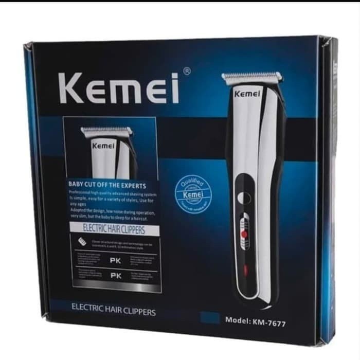 COD MESIN CUKUR RAMBUT HAIR CLIPPER CAS KEMEI KM-7677 / ALAT CUKUR RAMBUT KEMEI KM-7677 / CUKURAN RAMBUT KEMEI KM-7677