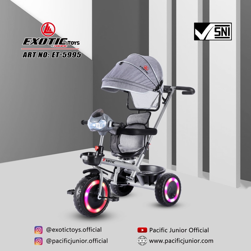 Tricycle Exotic ET5995 ET 5995 Baby Stroller Kereta Dorong Anak Bayi Dorongan Anak Bayi Sepeda Anak Roda Tiga 3 ET1265 ET 1265 ET1263 ET 1263 ET1267 ET 1267 ET1268 ET 1268 ET2251 ET 2251 AT7705 AT 7705 AT7702 AT 7702 AT7711 AT 7711 AT7713 AT 7713