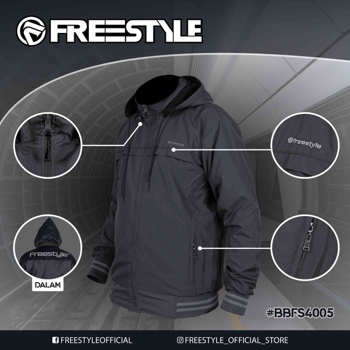 Jaket Pria BB Bolak Balik Casual running Jaket Outdoor Freestyle - BBFS4005, M