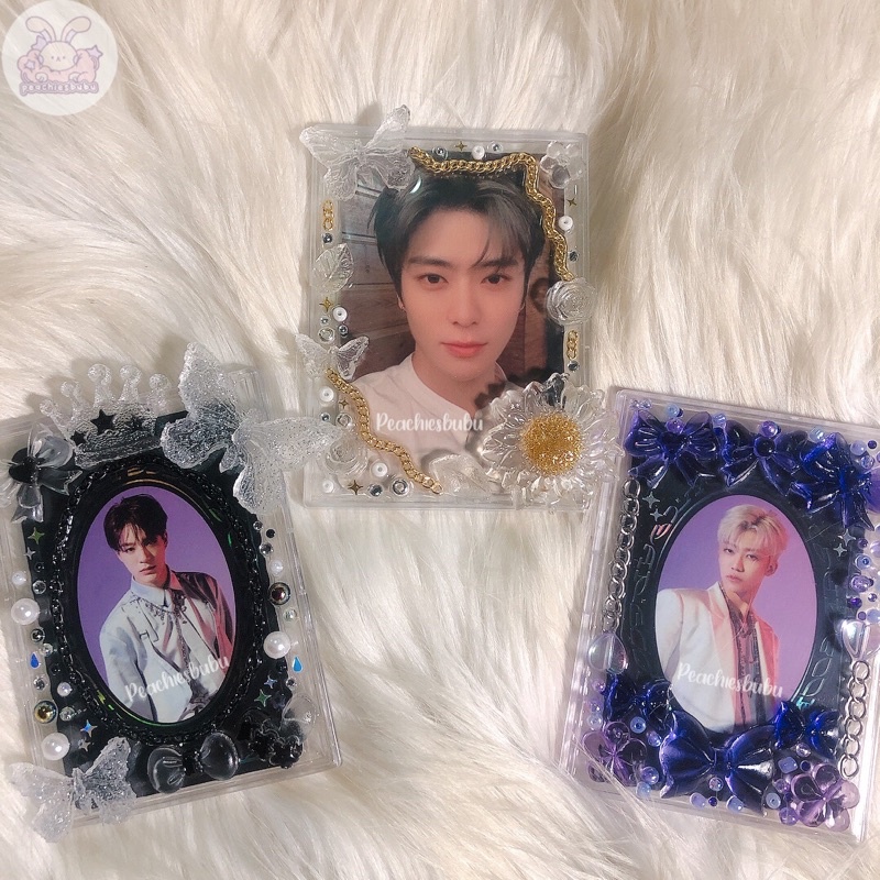 [READY STOCK] MINISNAP TOPLOADER ACRYLIC FRAME ID CARD HOLDER DECO RESIN PHOTOCARD KPOP PC CUSTOM UL