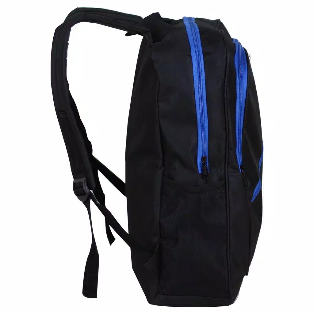 Tas Gendong Polo Hitam Pria SMP SMA Backpack Punggung Laptop Cowok Nyaman Berkualitas Bagus Keren