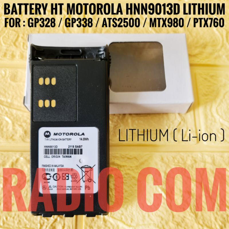 BATRE HT MOTOROLA GP 338 / GP 328 / ATS25000 LITHIUM BATRE HT MOTOROLA ATS 2500 LITHIUM MURAH