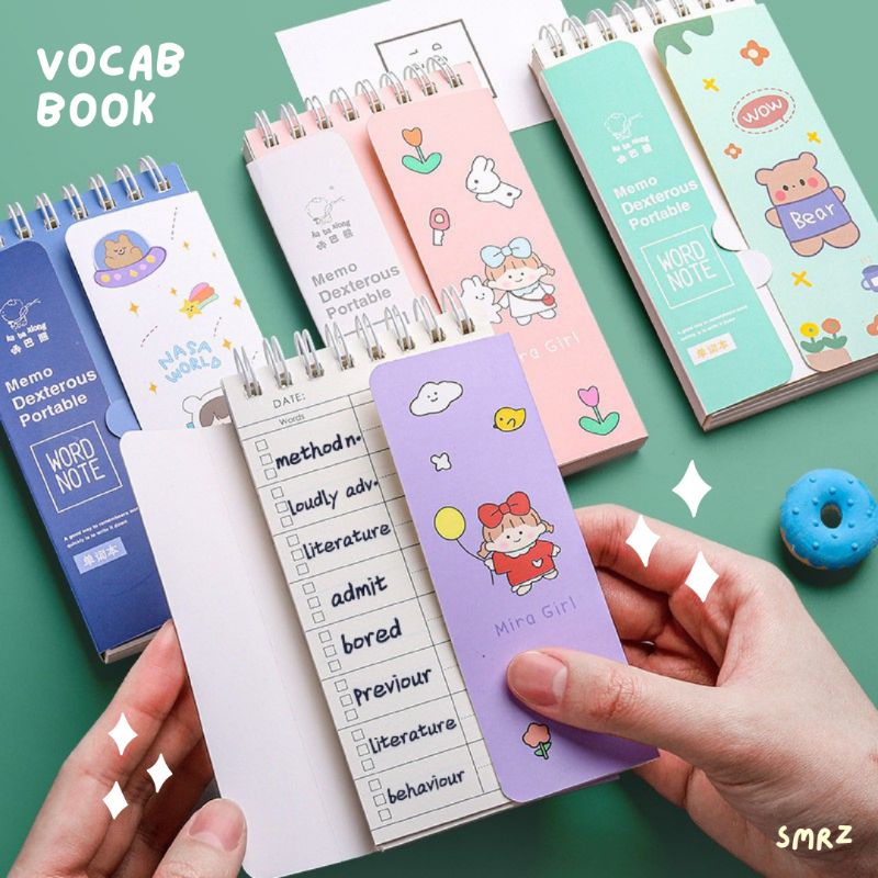 

Vocabulary Memo / Word Book - Buku Menghafal Kosa Kata - Memopad Belajar Bahasa