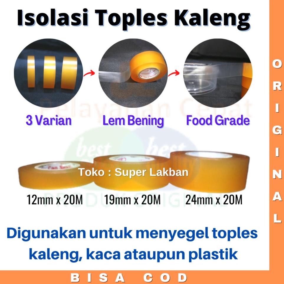 

[PROMO JNC40] Isolasi Toples Kaleng Biskuit Can Sealing Tape Selotip Toples Food Grade Free of Hazardous Chemical Best Product