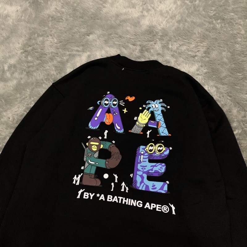 Sweater Crewneck Bape Aape X Steve Harrington FullTag &amp; Lebel