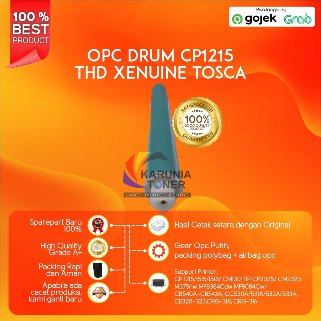 OPC DRUM XENUINE TOSCA CP1215 CP1515 CP1518 CP2025 CB540A CB541A CB542A CB543A CM1312 CM2320 M375nw MF8384Cdw MF8084