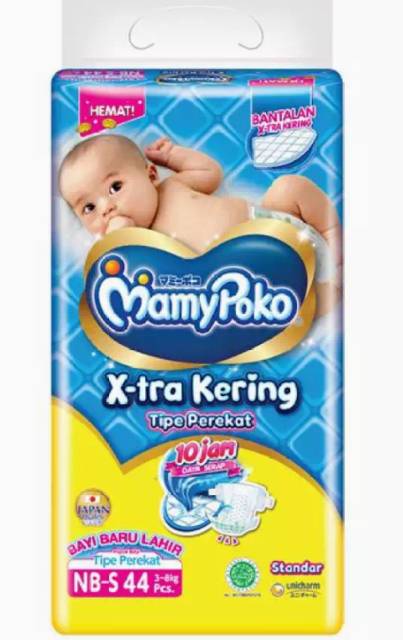 MamyPoko Xtra Kering Tape NB S44 S 44