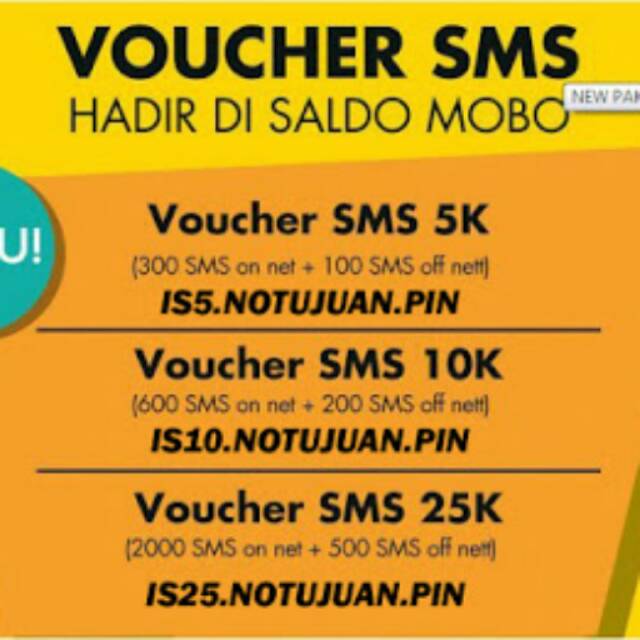Paket SMS Indosat mentari/IM3