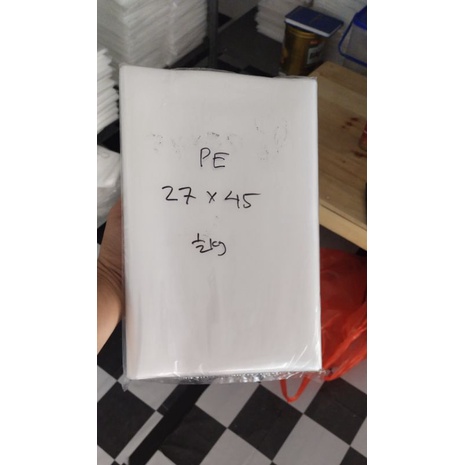 Plastik PE 27x45 tebal 80 micron, Frozen food
