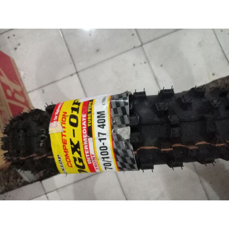 ban trail dunlop DGX-01F ring 17 ukuran 70-100/17