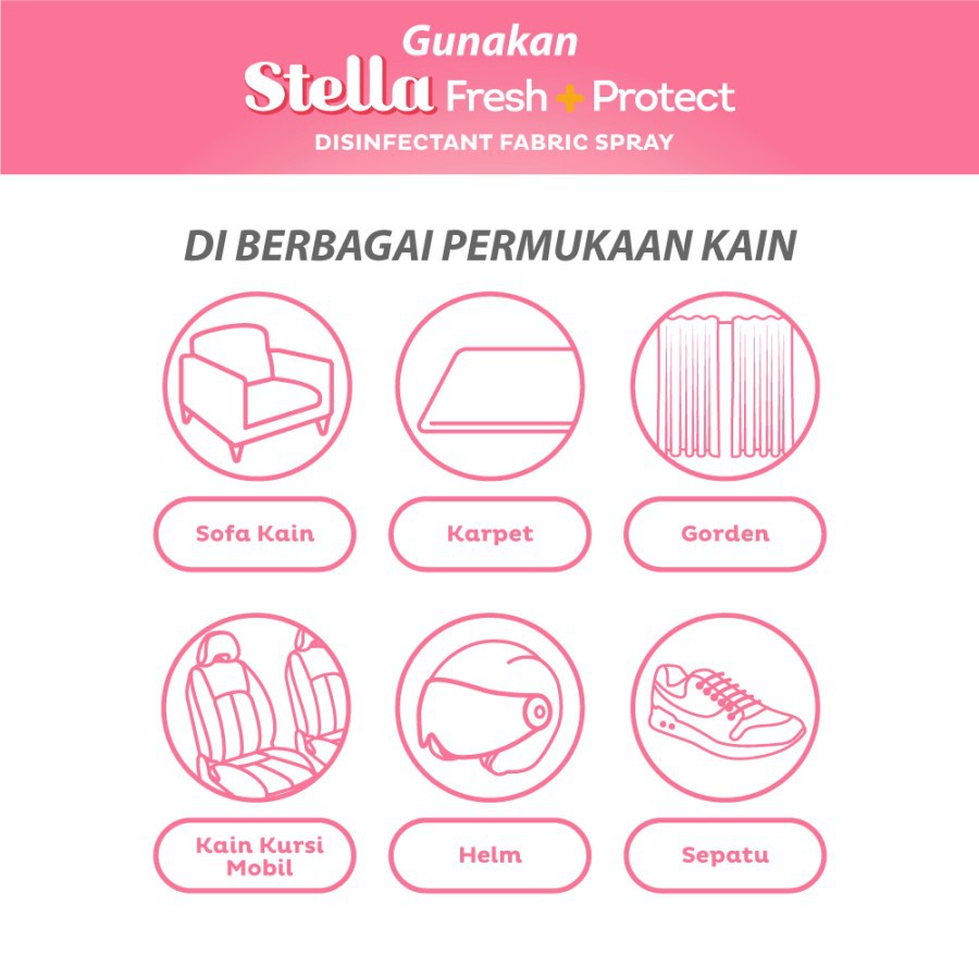 Disinfektan Fabric Spray Stella Fresh &amp; Protect 200 ml