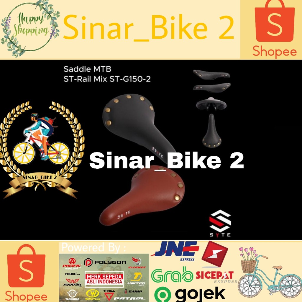 Syte Sadel 150-2 Model Classic Empuk dan Ringan Untuk Sepeda