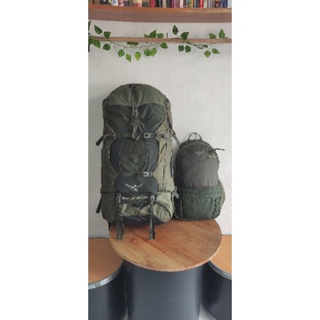 Osprey Aether AG 60 Carrier Top Lid Daypack Green 15 Tas Gunung 60L 2nd Second Bekas