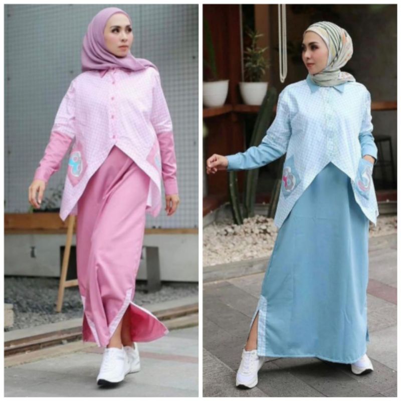 gamis terbaru gamis +rompi