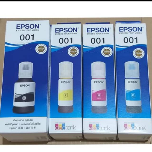 PAKETAN TINTA EPSON 001 BLACK 127ML + 001 COLOUR