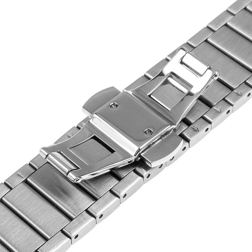 Strap Jam Tangan Stainless Steel 18 / 20 / 22 mm untuk