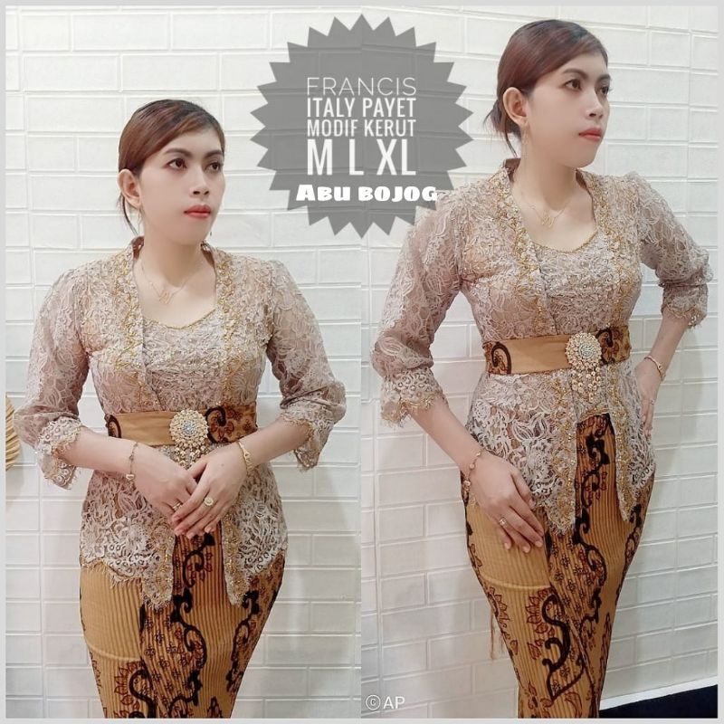 Kebaya Payet Tangan Kerut