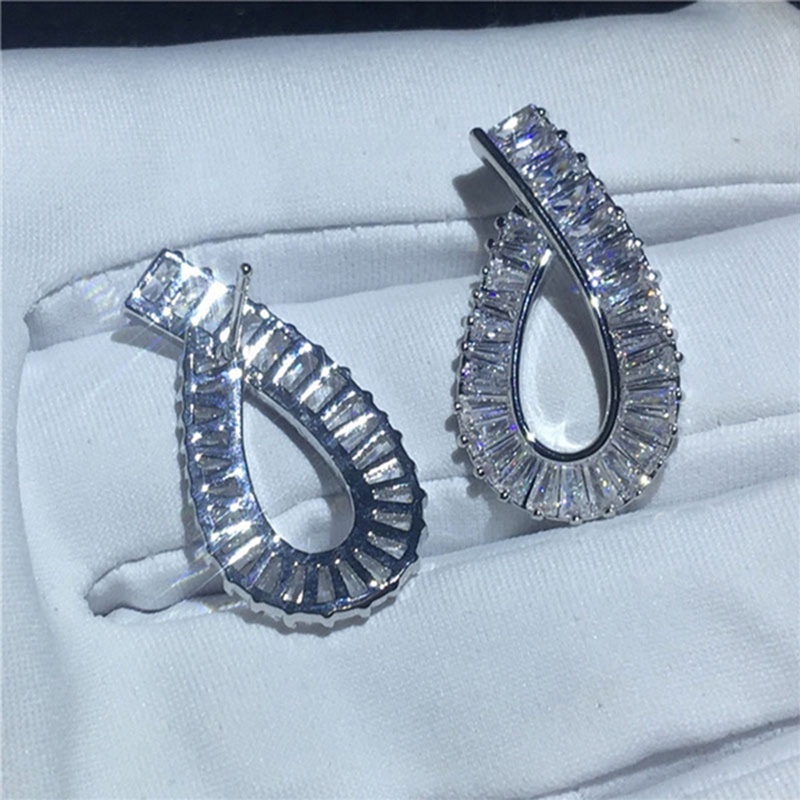 Anting Stud Cubic Zirconia Ukuran Kecil Untuk Aksesoris Wanita