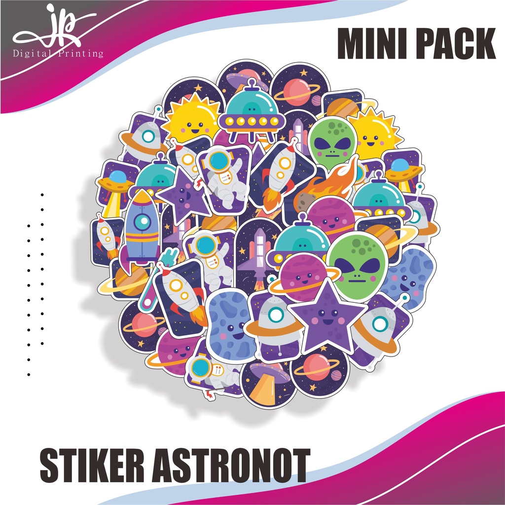 

JP Store Sticker Pack ASTRONOT | Stiker Aesthetic 1set Untuk Case Hp Tumbler Laptop Setiker Binder Anti Air