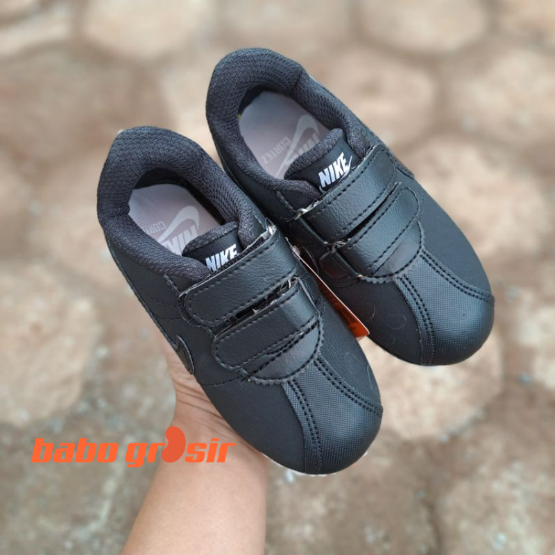 PROMO Sepatu Anak Nike Cortez Kids Black | Sneakers Anak Laki - Laki dan Perempuan, Kualitas Mewah, Harga Murah