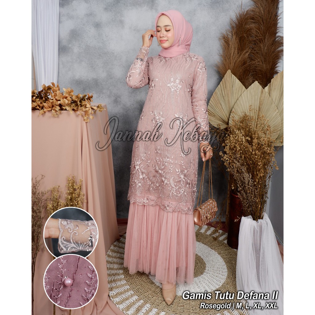 Gamis Muslim Kebaya Tutu Defana II