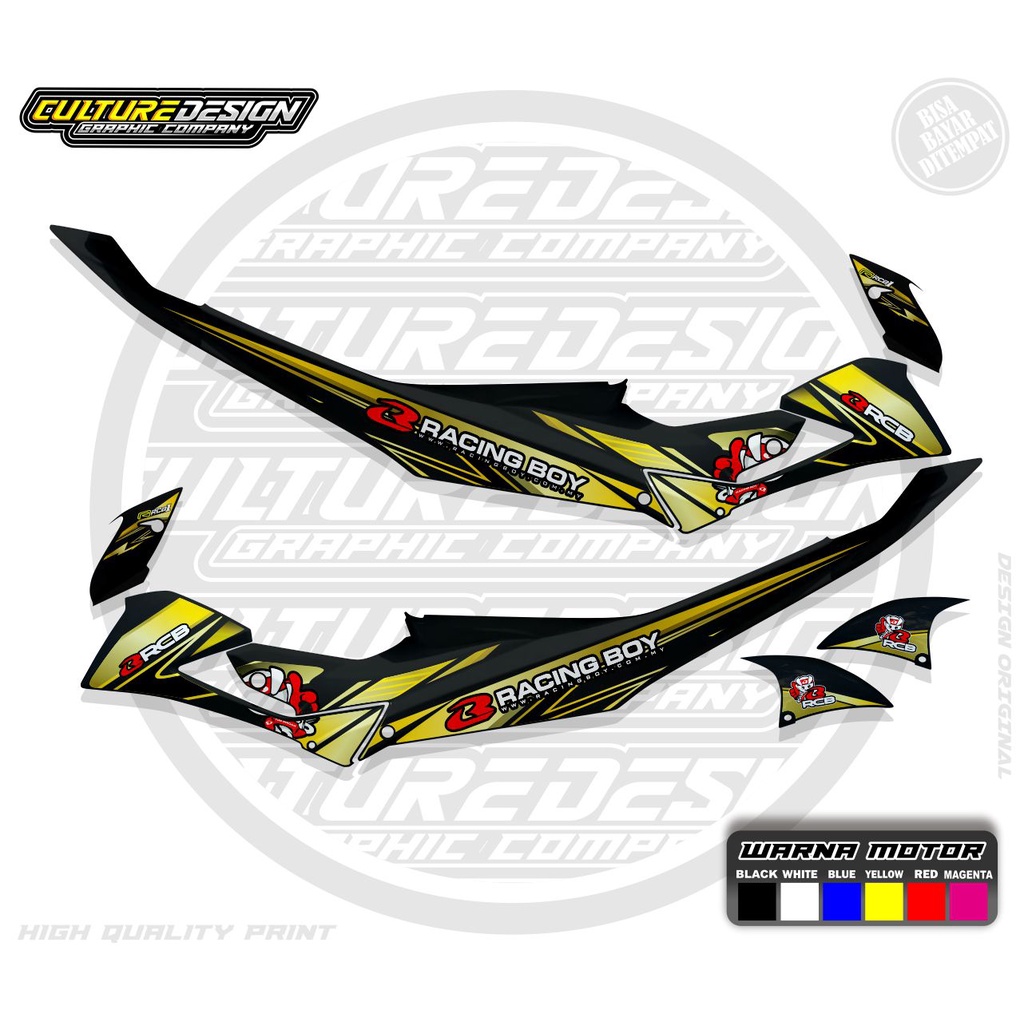 STRIPING TRANSPARAN SATRIA FU FACELIFT TYPE S