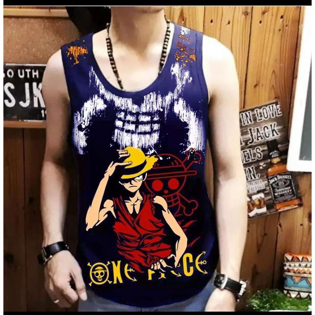 SINGLET NEPIECE/kaos dalam terlaris /asgard777/kaos dalam pria termurah