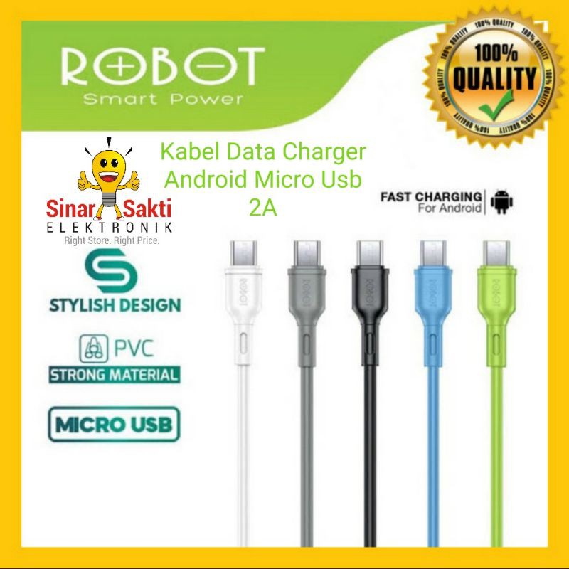 Kabel data Fast Charging Robot micro Usb cable Charger Original