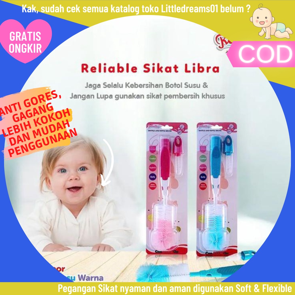 Sikat Botol Susu Bayi Libra Gemini Sikat Dot Murah RELIABLE Botol Susu Bayi Reliable Sikat Libra